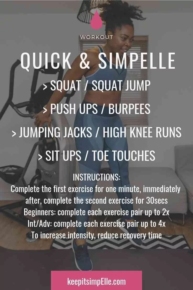 quick and simple 30 minute workout