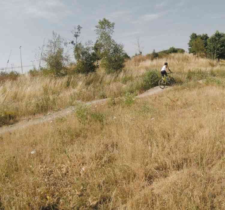 mountain biking skills session at lee valley velopark