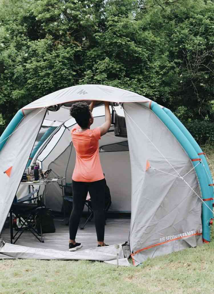 QUECHUA AIR SECONDS 4.1 XL FAMILY CAMPING essentials TENT