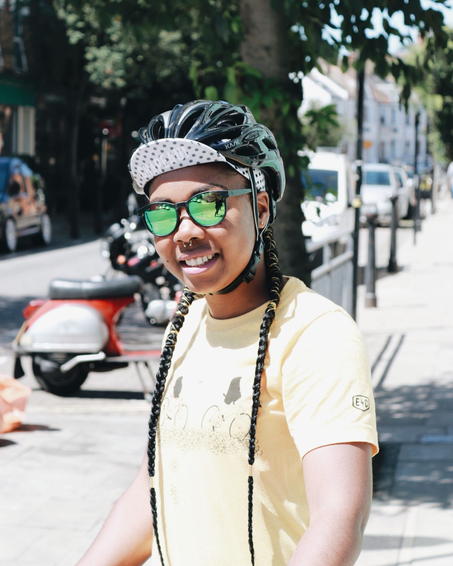 Styling Natural Afro Hair For Cycling (and Helmets) - keep it simpElle