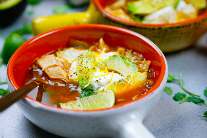 Chicken Tortilla Soup - slow cooker recipe 