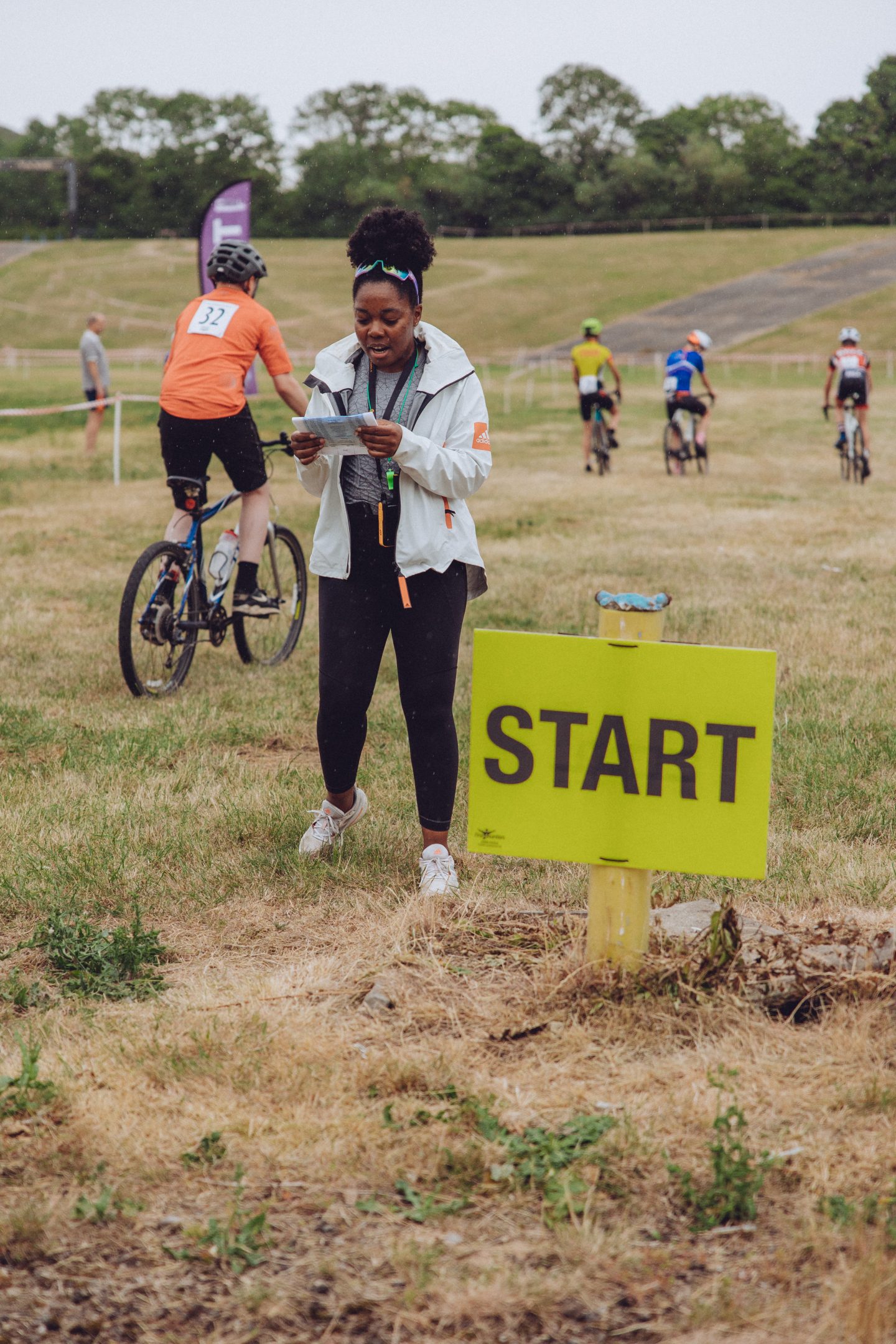 What's Involved Hosting a Cyclocross Race - gridding the youth cyclocross race