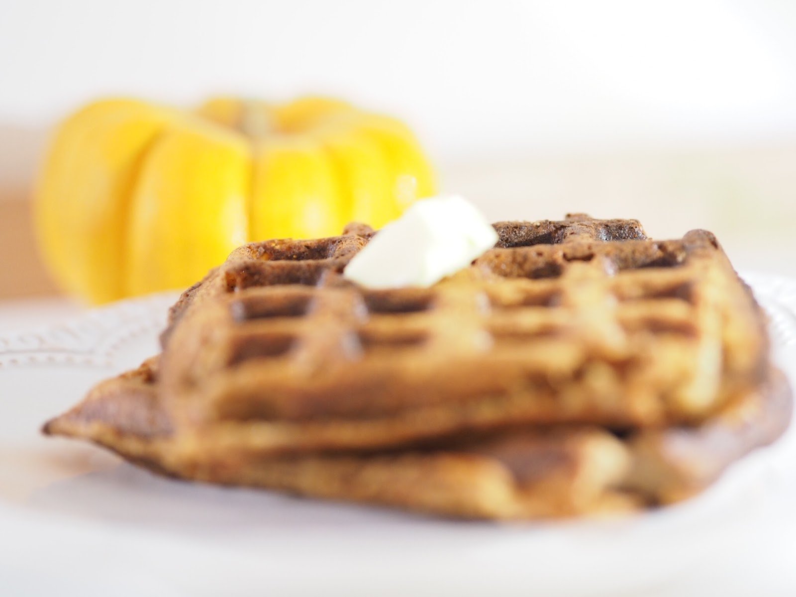 Vegetable Spiced Breakfast Waffles